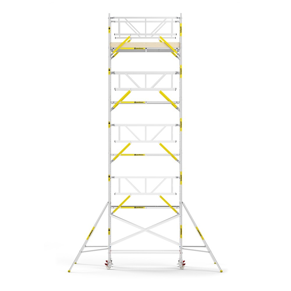 Panthera PRO 135x245 10,2m werkhoogte met dubbele voorloopleuning carbon vloer