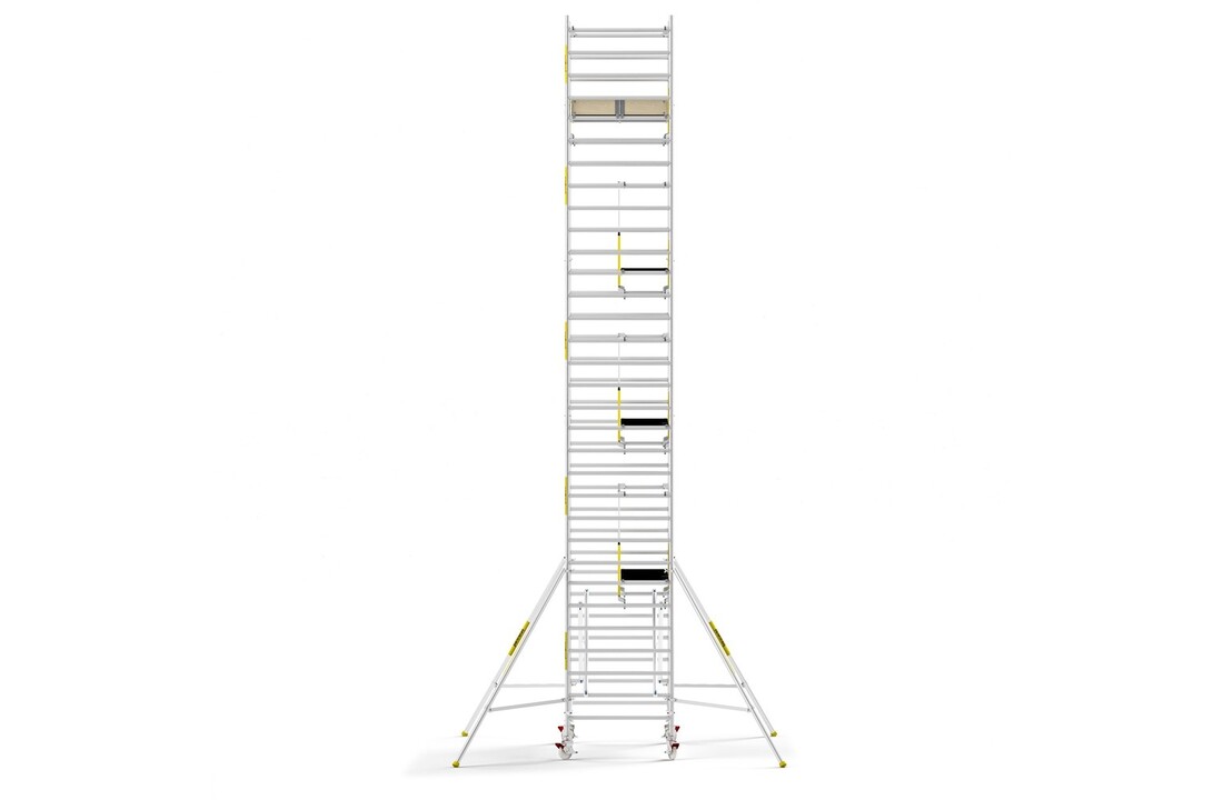 Panthera PRO 135x305 10,2m werkhoogte met dubbele voorloopleuning carbon vloer