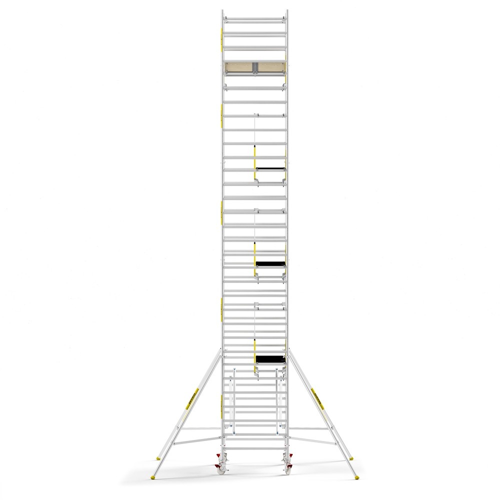 Panthera PRO 135x305 10,2m werkhoogte met dubbele voorloopleuning carbon vloer