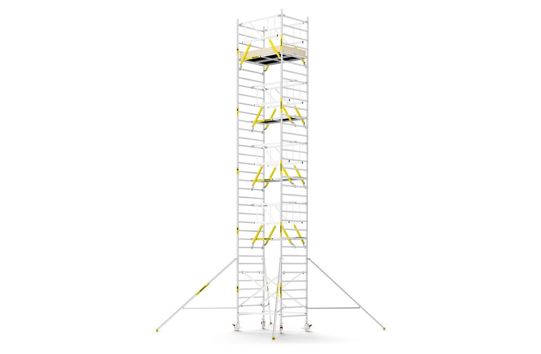 Panthera PRO 135x185 11,2m werkhoogte met dubbele voorloopleuning carbon vloer