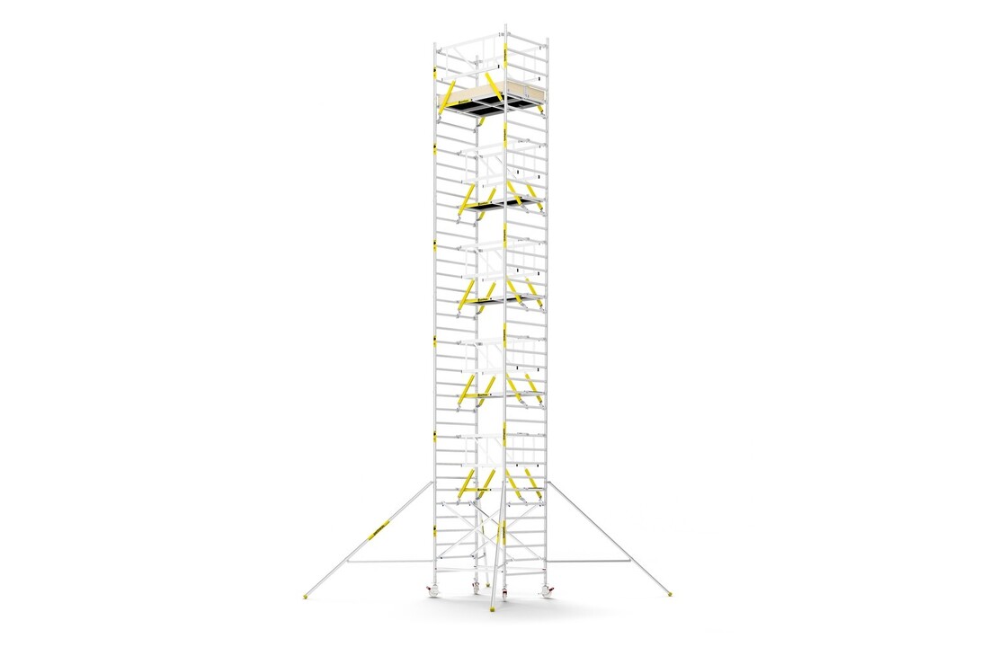 Panthera PRO 135x185 12,2m werkhoogte met dubbele voorloopleuning carbon vloer