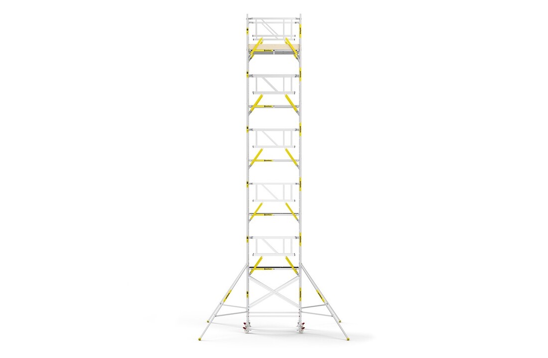 Panthera PRO 135x185 12,2m werkhoogte met dubbele voorloopleuning carbon vloer