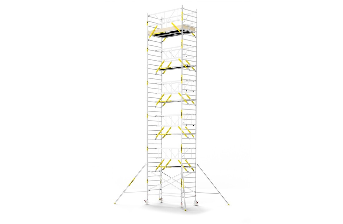 Panthera PRO 135x245 12,2m werkhoogte met dubbele voorloopleuning carbon vloer