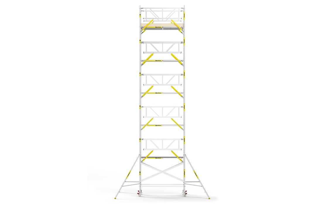 Panthera PRO 135x245 12,2m werkhoogte met dubbele voorloopleuning carbon vloer