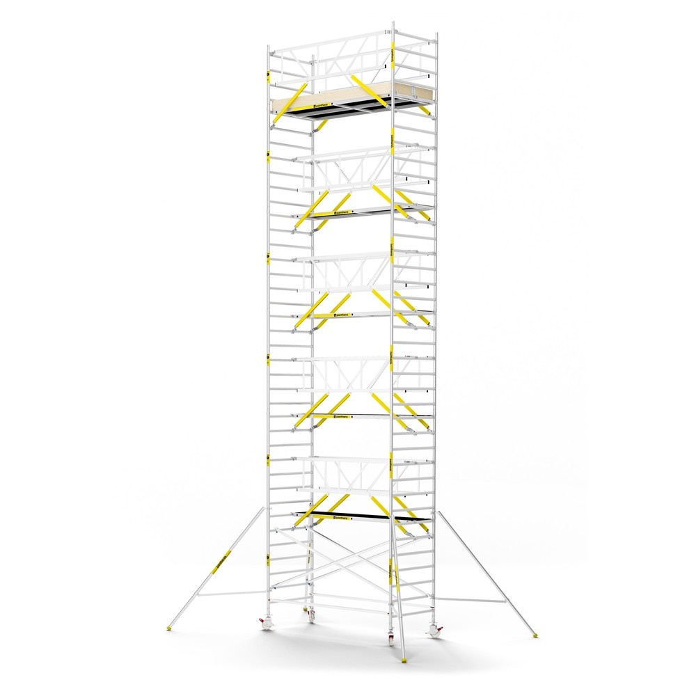 Panthera PRO 135x305 12,2m werkhoogte met dubbele voorloopleuning carbon vloer