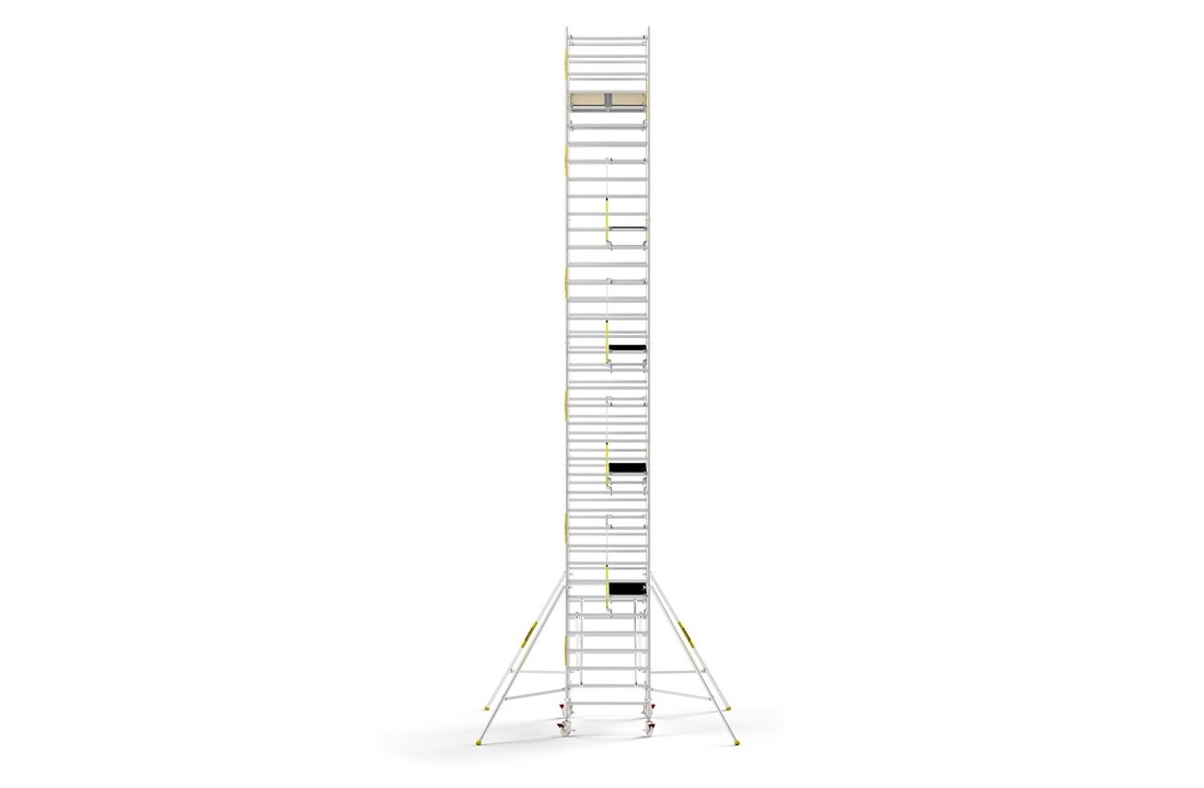 Panthera PRO 135x305 12,2m werkhoogte met dubbele voorloopleuning carbon vloer