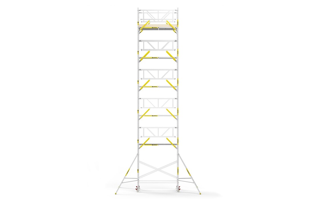 Panthera PRO 135x245 13,2m werkhoogte met dubbele voorloopleuning carbon vloer