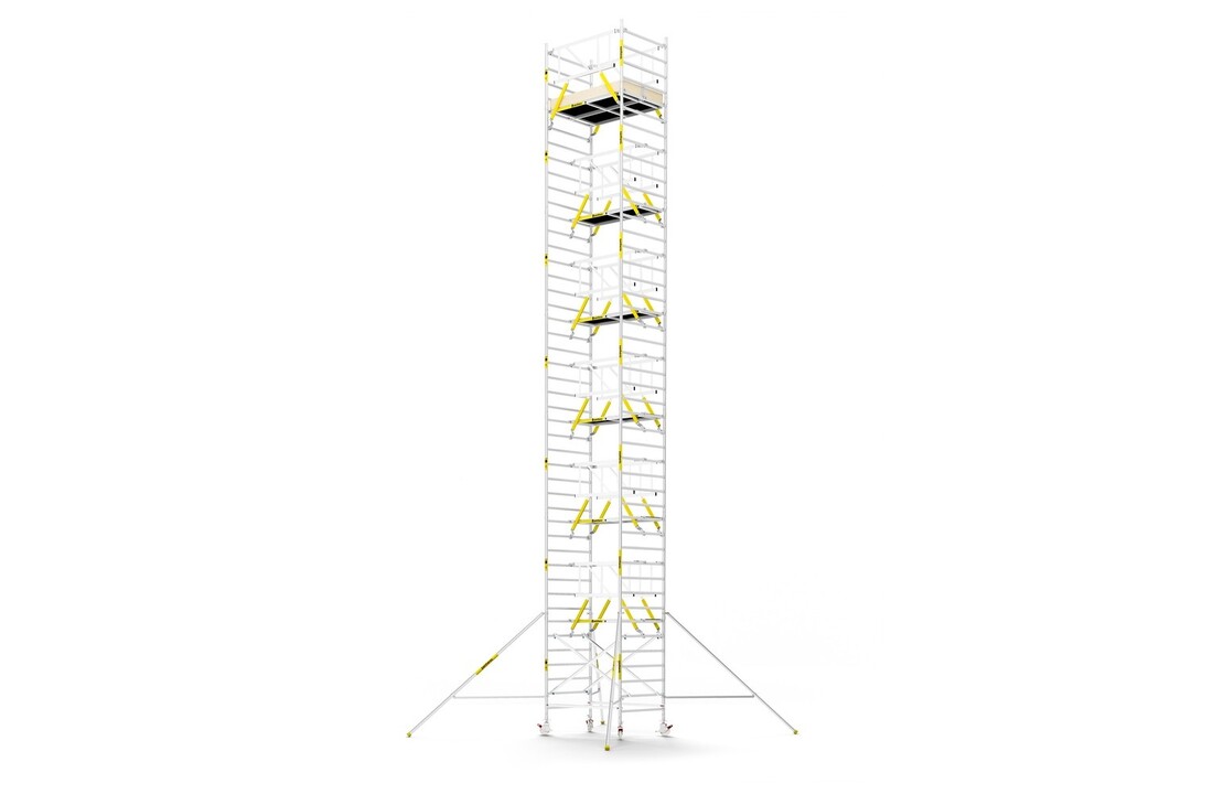 Panthera PRO 135x185 14,2m werkhoogte met dubbele voorloopleuning carbon vloer