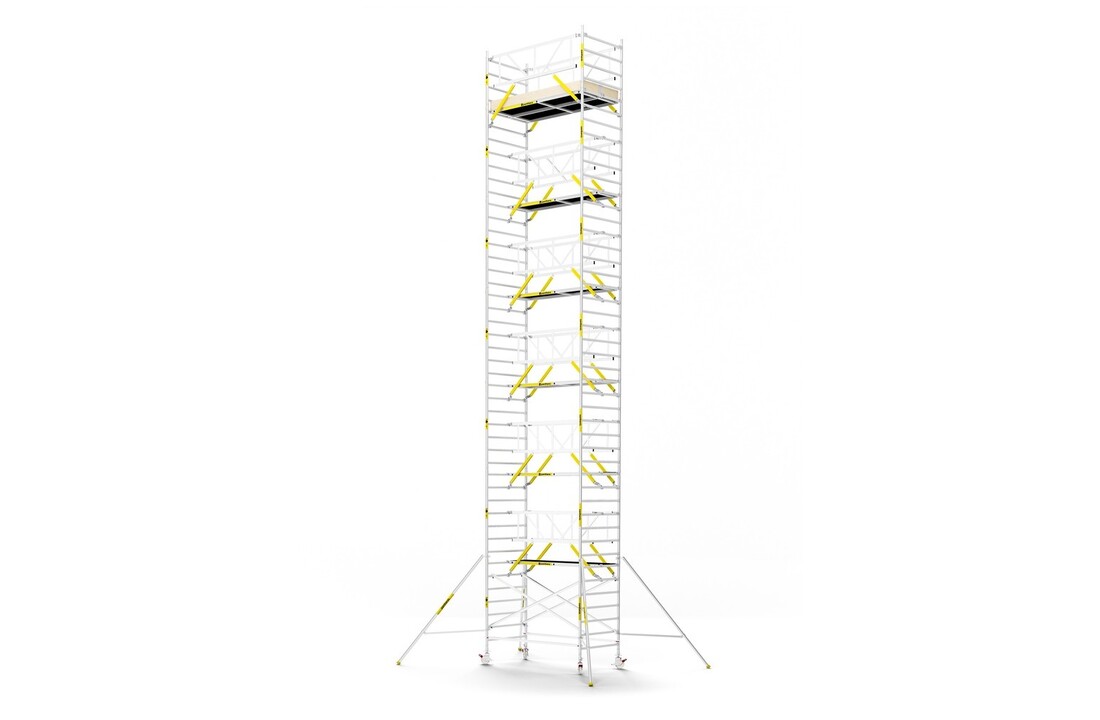 Panthera PRO 135x245 14,2m werkhoogte met dubbele voorloopleuning carbon vloer