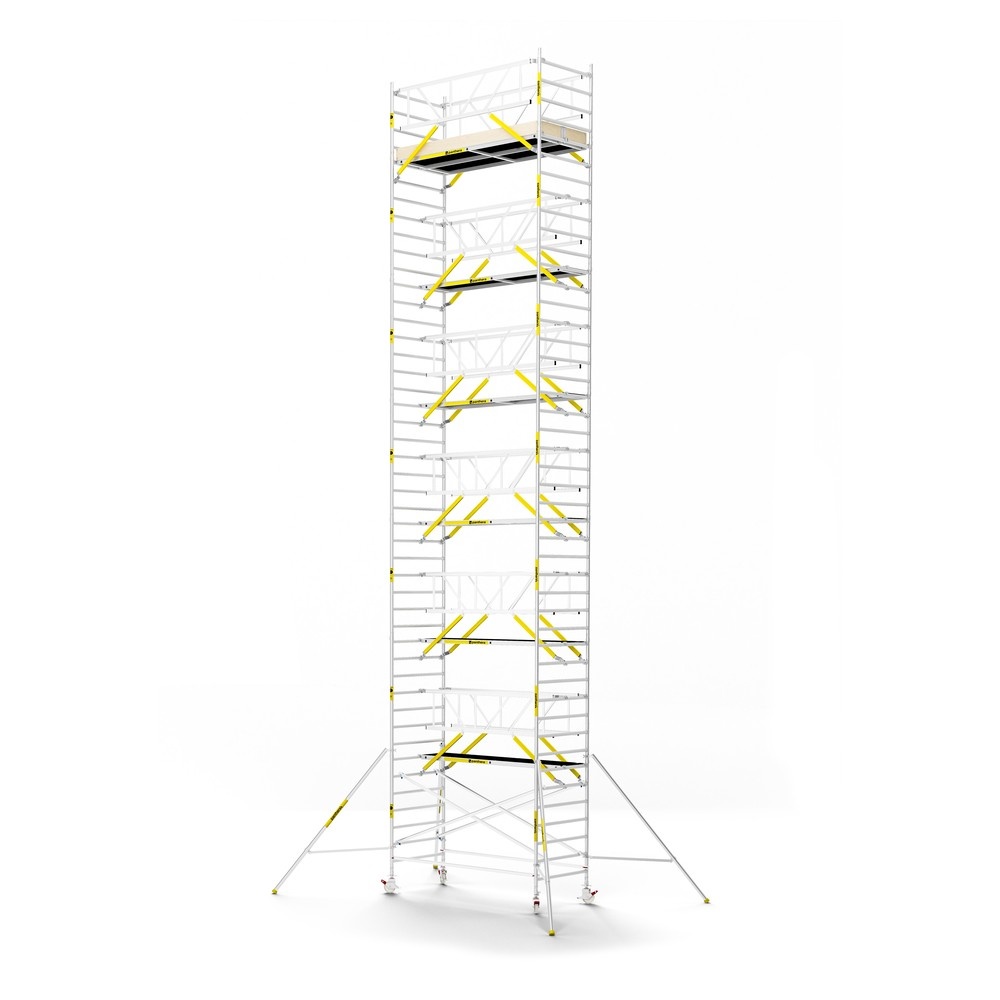 Panthera PRO 135x305 14,2m werkhoogte met dubbele voorloopleuning carbon vloer