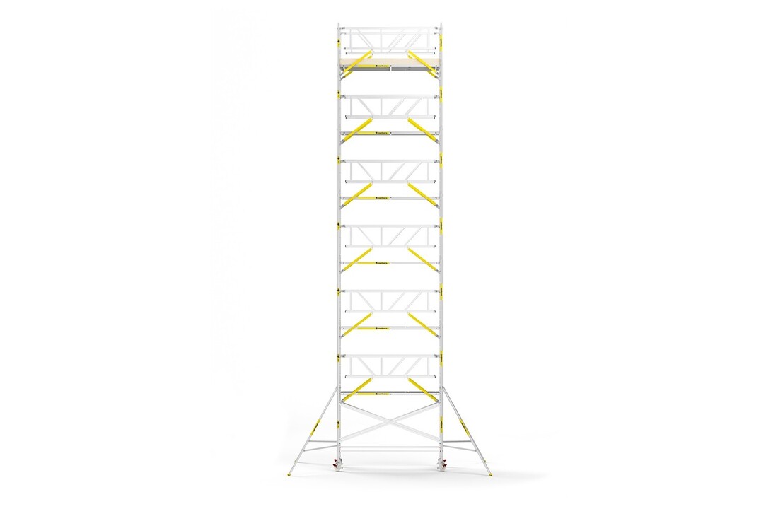 Panthera PRO 135x305 14,2m werkhoogte met dubbele voorloopleuning carbon vloer