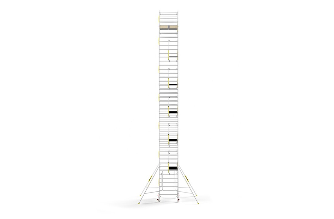 Panthera PRO 135x305 14,2m werkhoogte met dubbele voorloopleuning carbon vloer