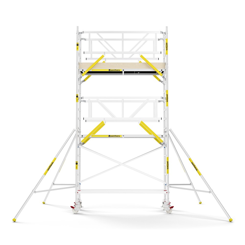 Panthera PRO 75x245 6,2m werkhoogte met dubbele voorloopleuning carbon vloer