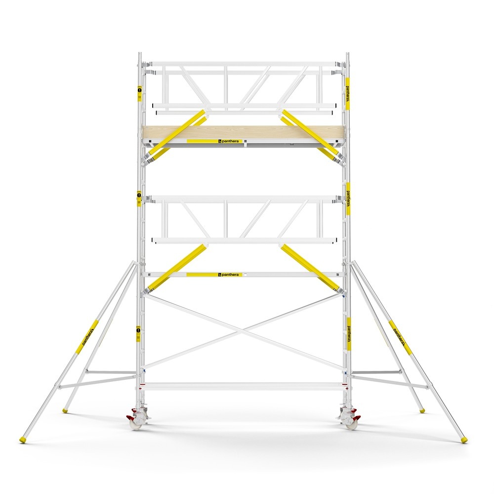 Panthera PRO 75x305 6,2m werkhoogte met dubbele voorloopleuning carbon vloer