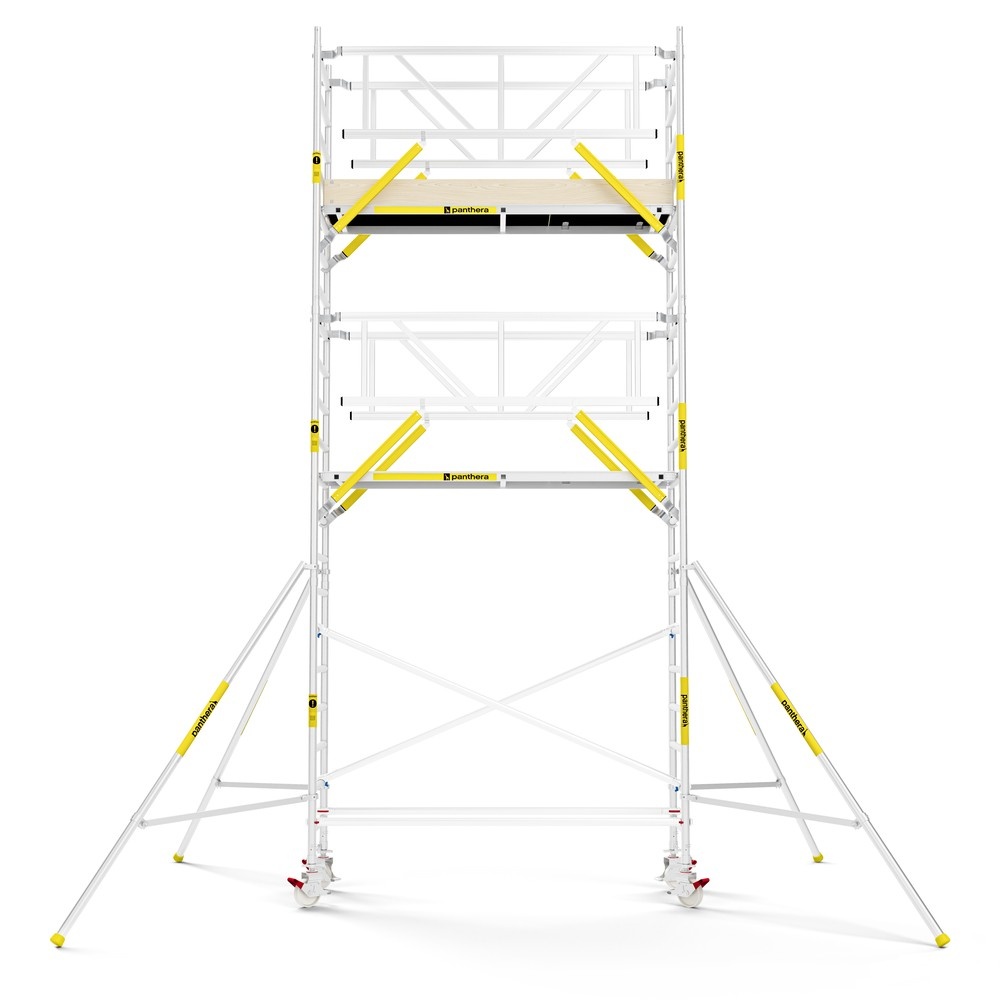 Panthera PRO 75x245 7,2m werkhoogte met dubbele voorloopleuning carbon vloer