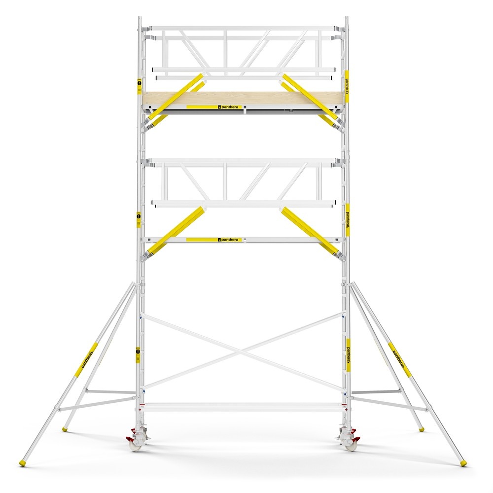 Panthera PRO 75x305 7,2m werkhoogte met dubbele voorloopleuning carbon vloer