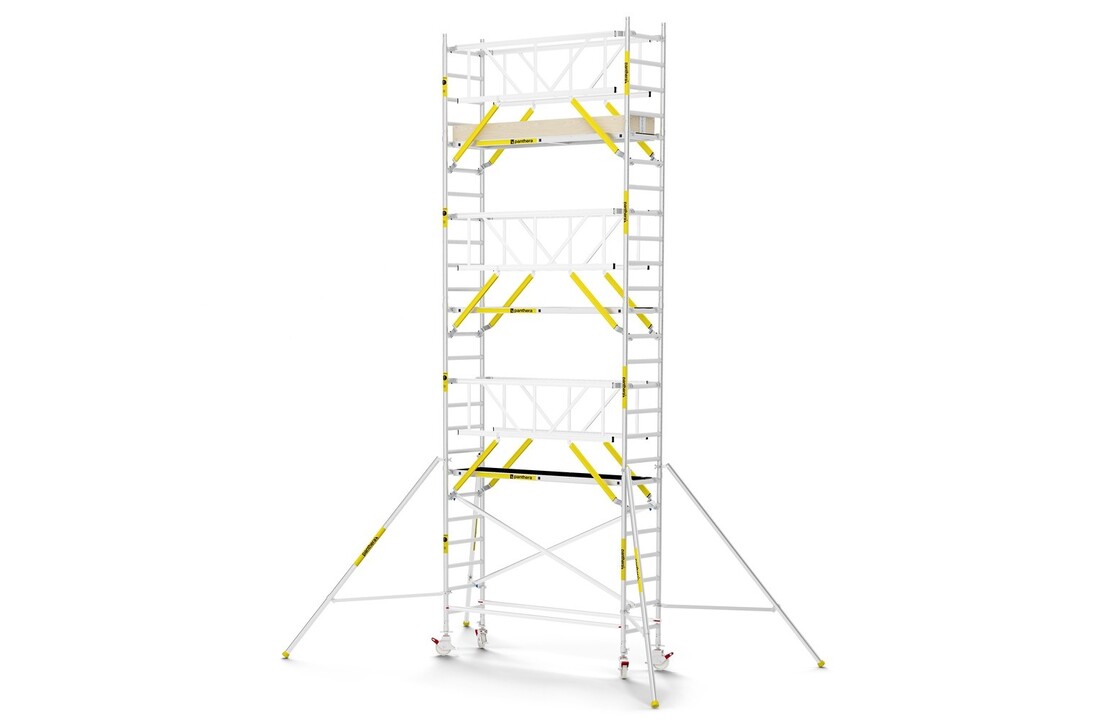 Panthera PRO 75x245 8,2m werkhoogte met dubbele voorloopleuning carbon vloer