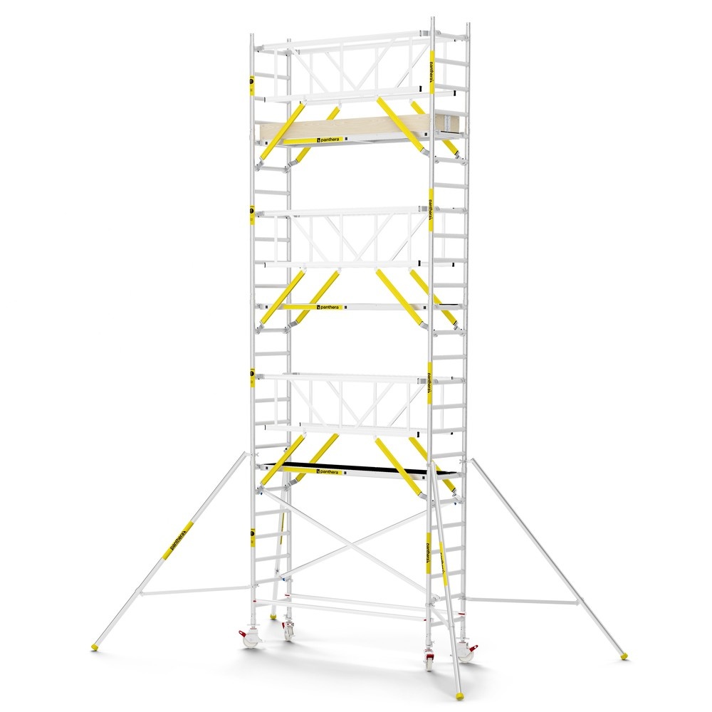 Panthera PRO 75x245 8,2m werkhoogte met dubbele voorloopleuning carbon vloer