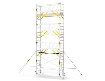 Panthera PRO 75x305 8,2m werkhoogte met dubbele voorloopleuning carbon vloer