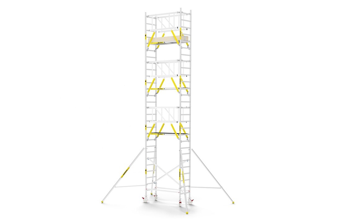 Panthera PRO 75x185 9,2m werkhoogte met dubbele voorloopleuning carbon vloer