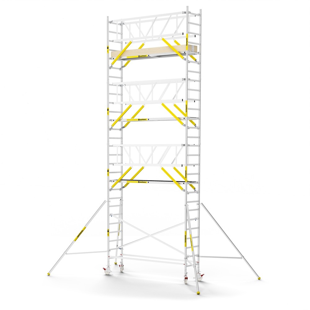 Panthera PRO 75x305 9,2m werkhoogte met dubbele voorloopleuning carbon vloer