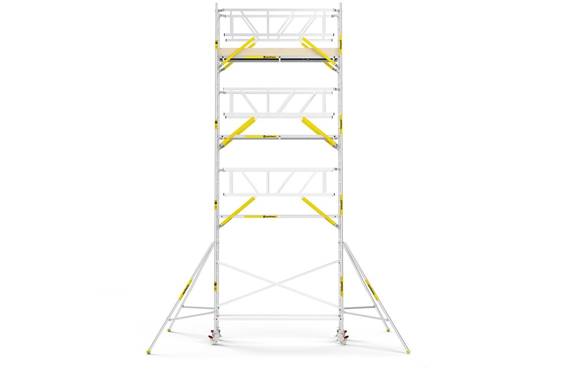 Panthera PRO 75x305 9,2m werkhoogte met dubbele voorloopleuning carbon vloer