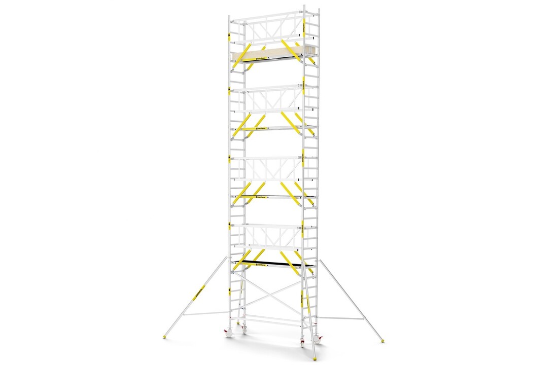 Panthera PRO 75x245 10,2m werkhoogte met dubbele voorloopleuning carbon vloer