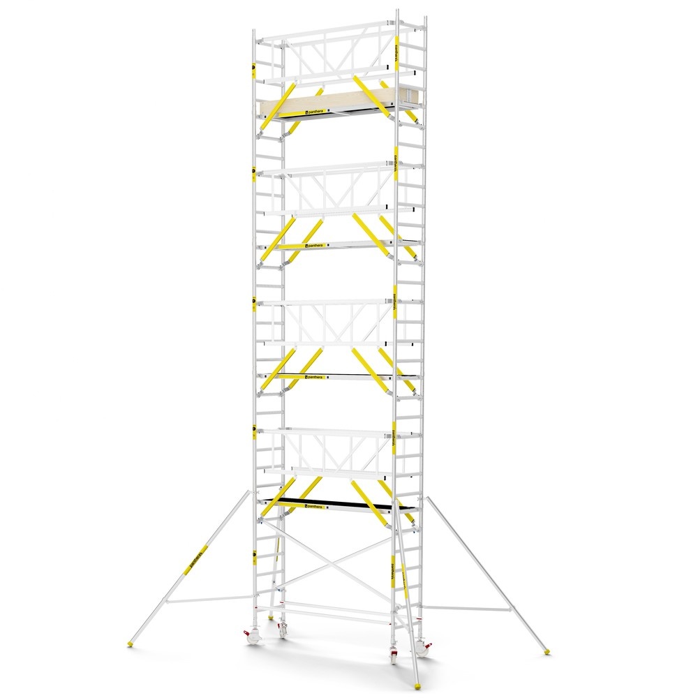 Panthera PRO 75x245 10,2m werkhoogte met dubbele voorloopleuning carbon vloer