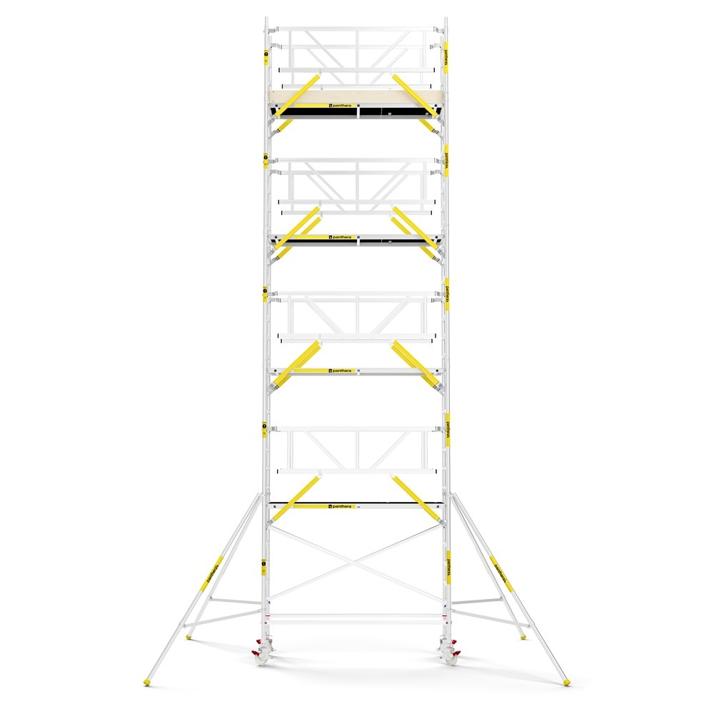 Panthera PRO 75x245 10,2m werkhoogte met dubbele voorloopleuning carbon vloer