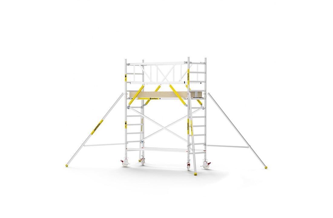 Panthera PRO 90x245 4,2m werkhoogte met dubbele voorloopleuning