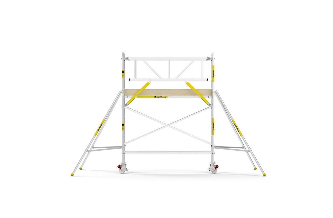 Panthera PRO 90x245 4,2m werkhoogte met dubbele voorloopleuning