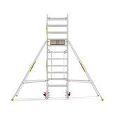 Panthera PRO 90x185 4,2m werkhoogte met dubbele voorloopleuning carbon vloer