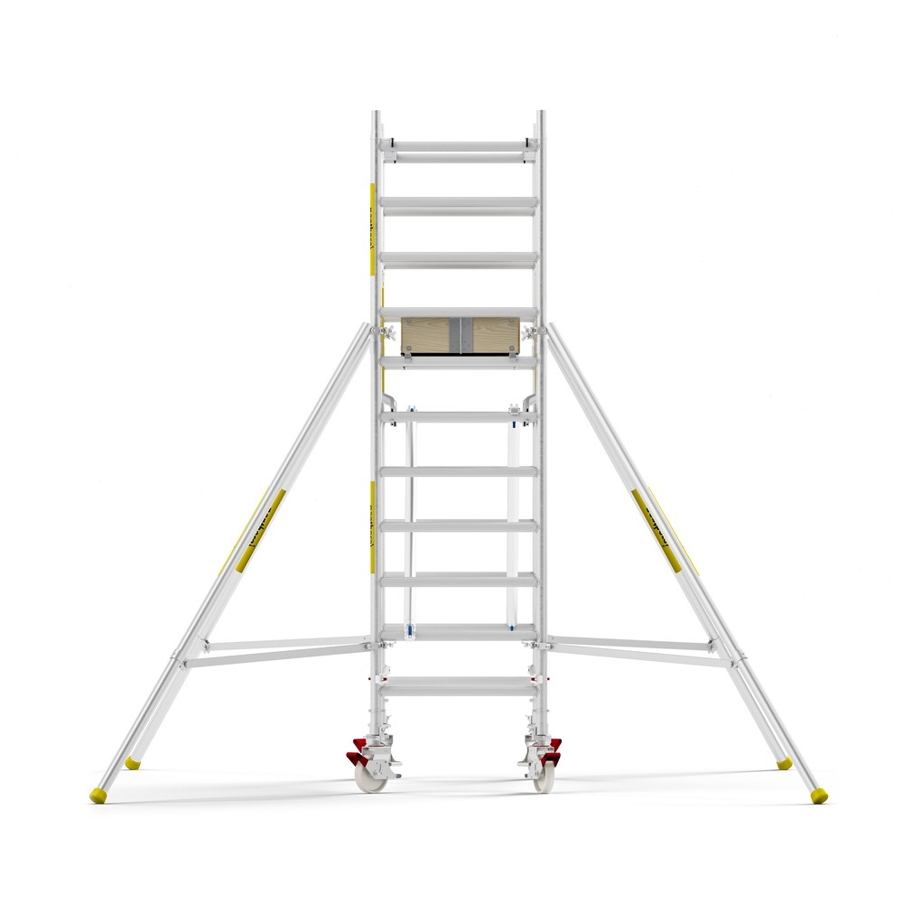 Panthera PRO 90x185 4,2m werkhoogte met dubbele voorloopleuning carbon vloer