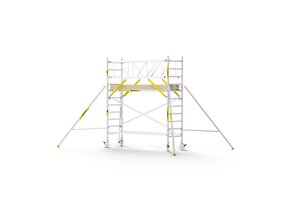 Panthera PRO 90x305 4,2m werkhoogte met dubbele voorloopleuning carbon vloer