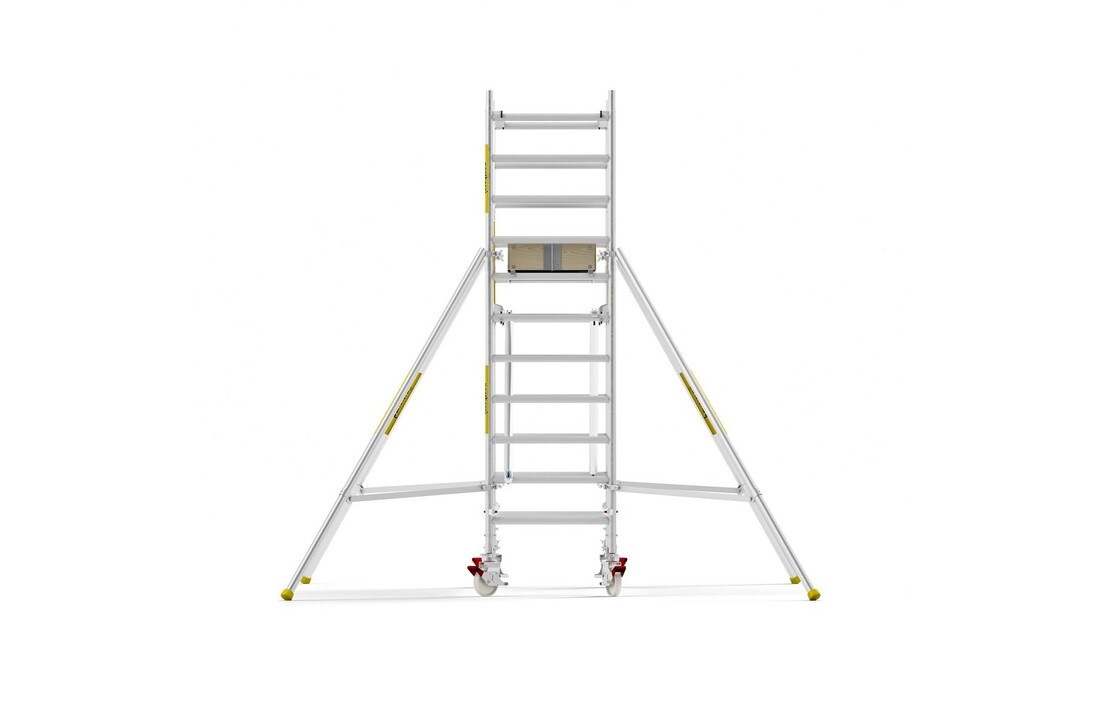 Panthera PRO 90x305 4,2m werkhoogte met dubbele voorloopleuning carbon vloer