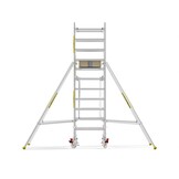 Panthera PRO 90x305 4,2m werkhoogte met dubbele voorloopleuning carbon vloer