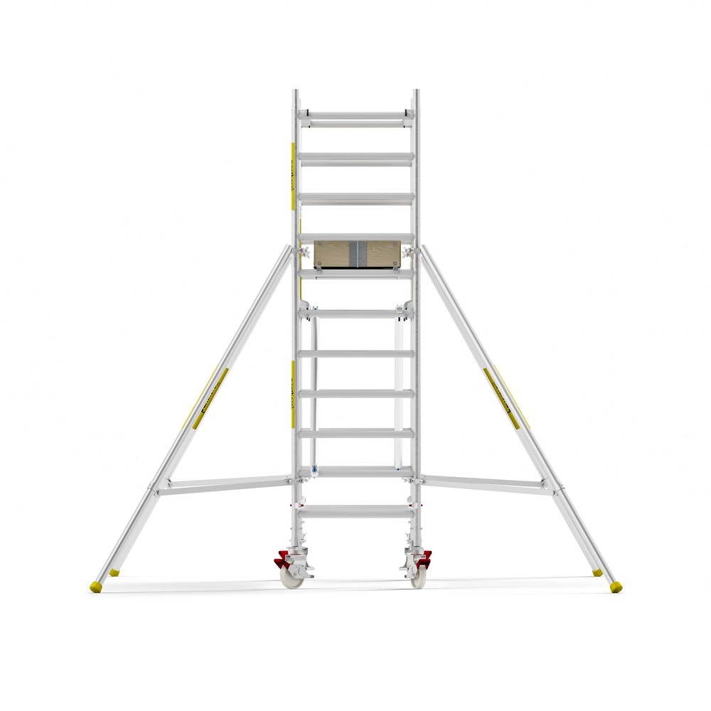 Panthera PRO 90x305 4,2m werkhoogte met dubbele voorloopleuning carbon vloer