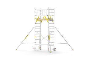 Panthera PRO 90x185 5,2m werkhoogte met dubbele voorloopleuning carbon vloer