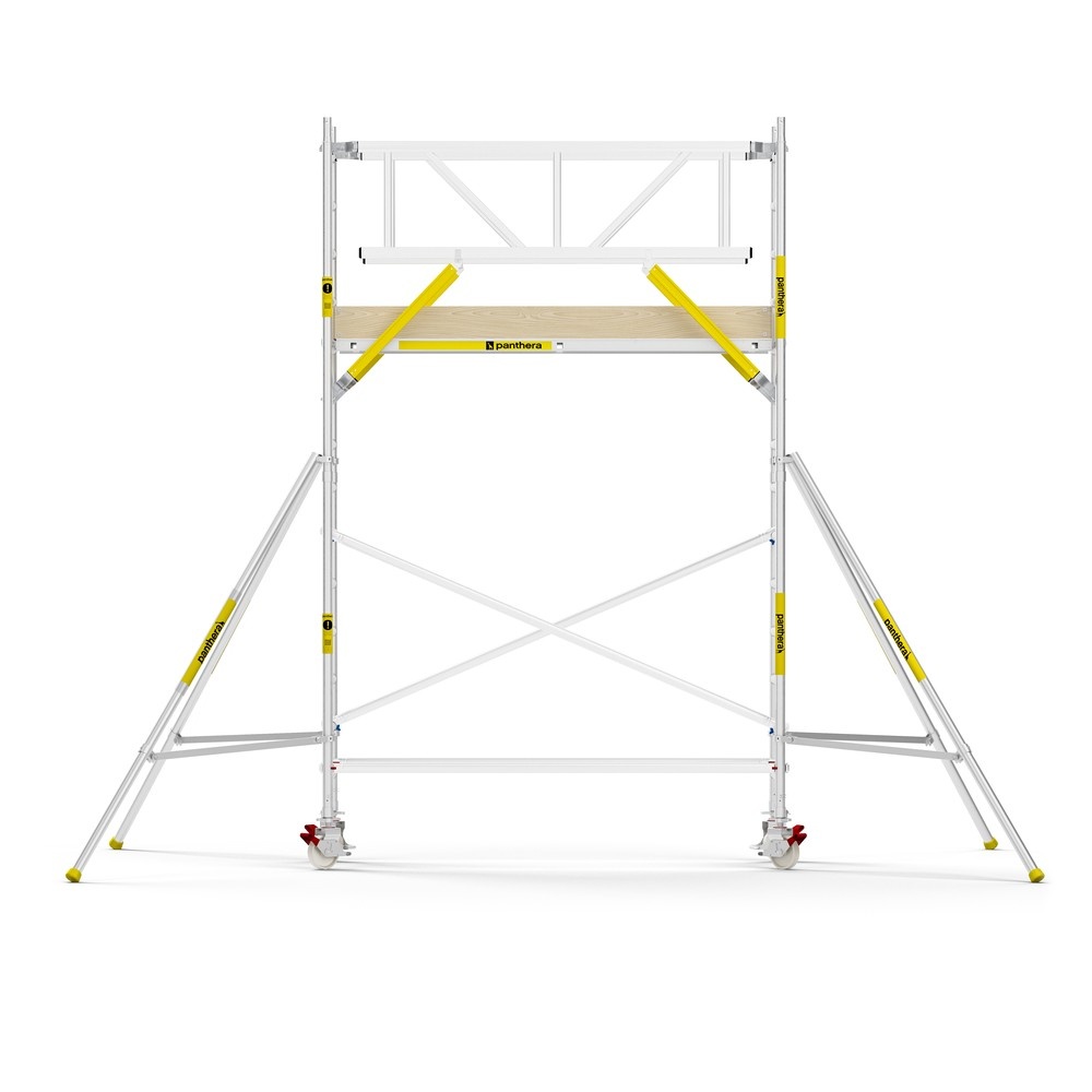 Panthera PRO 90x245 5,2m werkhoogte met dubbele voorloopleuning carbon vloer