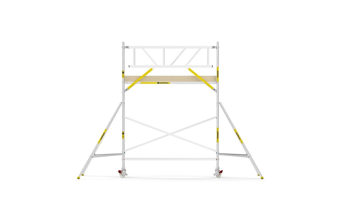 Panthera PRO 90x305 5,2m werkhoogte met dubbele voorloopleuning carbon vloer