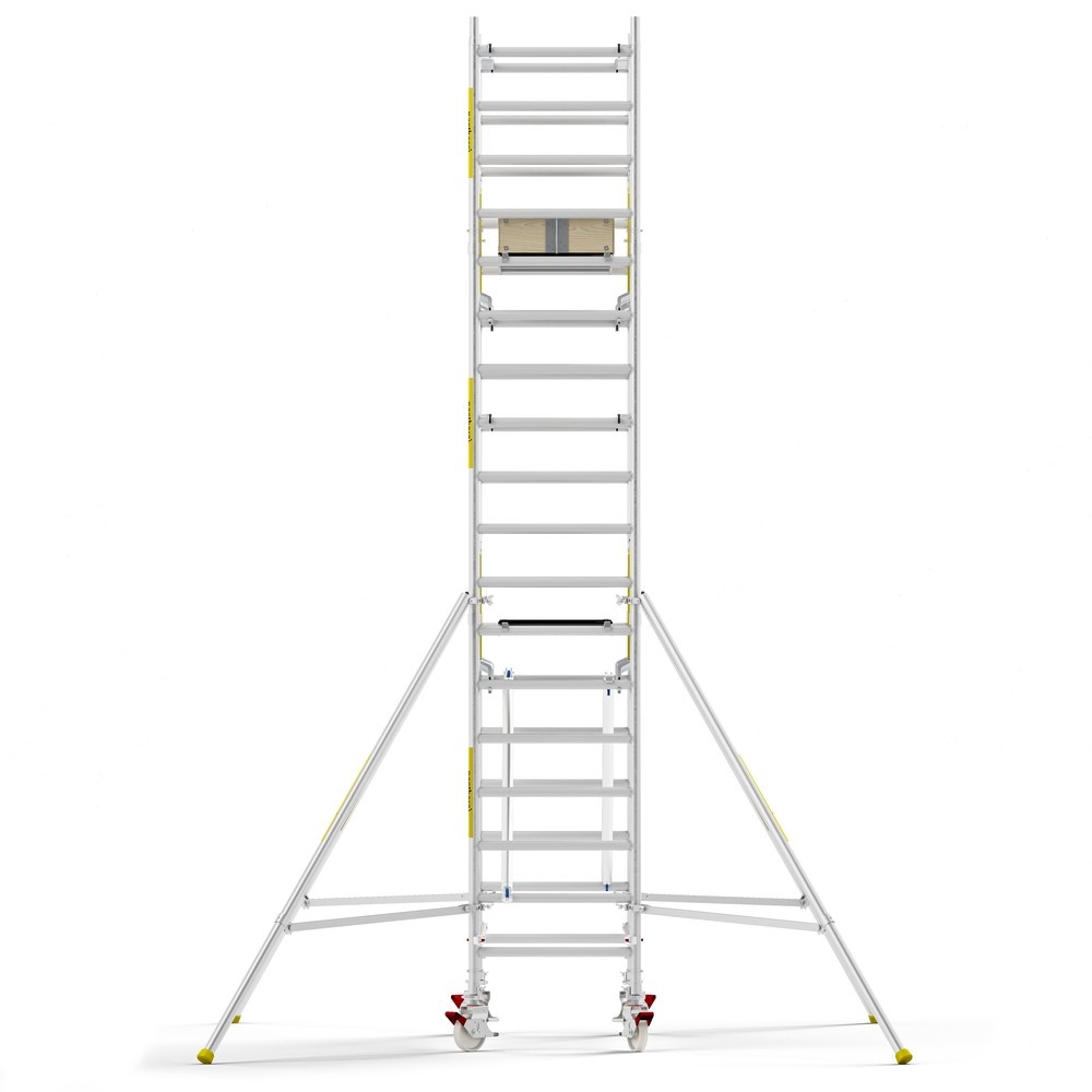 Panthera PRO 90x185 6,2m werkhoogte met dubbele voorloopleuning carbon vloer