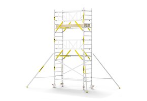 Panthera PRO 90x245 6,2m werkhoogte met dubbele voorloopleuning carbon vloer