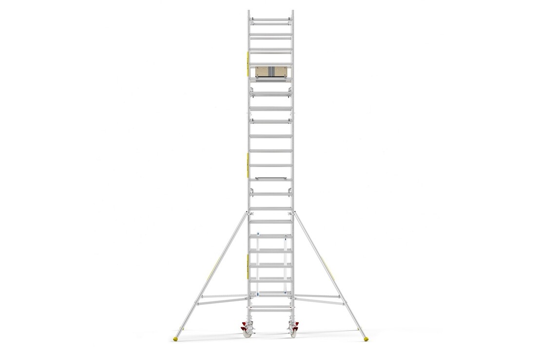 Panthera PRO 90x185 7,2m werkhoogte met dubbele voorloopleuning carbon vloer