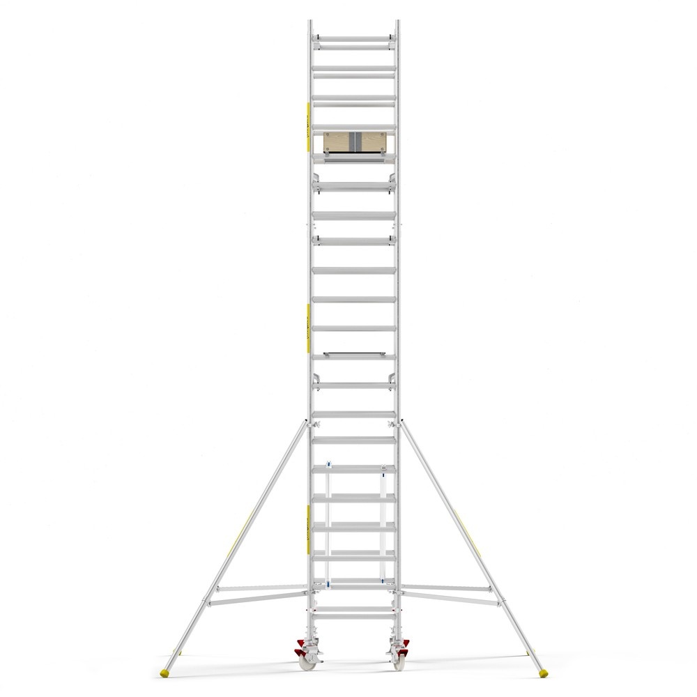 Panthera PRO 90x185 7,2m werkhoogte met dubbele voorloopleuning carbon vloer