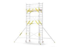 Panthera PRO 90x245 7,2m werkhoogte met dubbele voorloopleuning carbon vloer