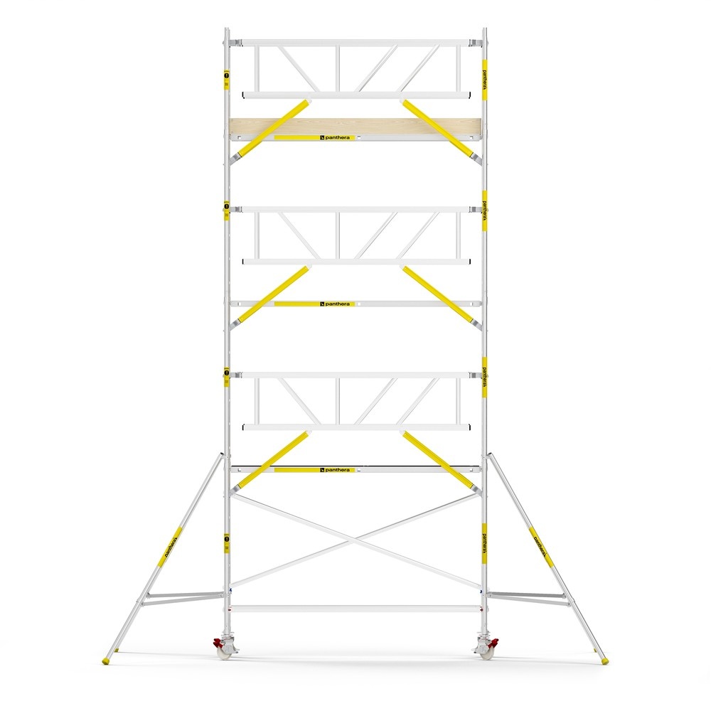 Panthera PRO 90x305 8,2m werkhoogte met dubbele voorloopleuning carbon vloer