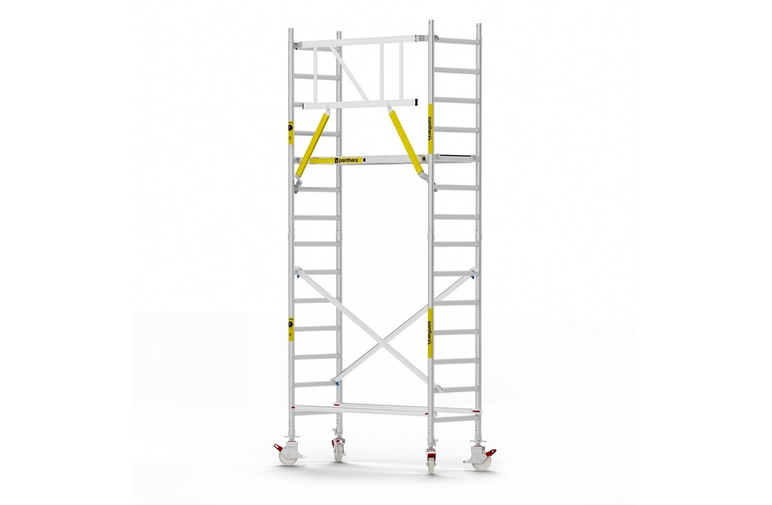 Panthera Basic 75x185 5,2m werkhoogte voorloopleuningen carbon vloer