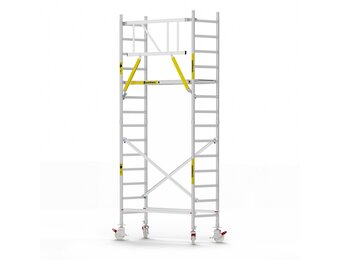 Panthera Basic 75x185 5,2m werkhoogte voorloopleuningen carbon vloer