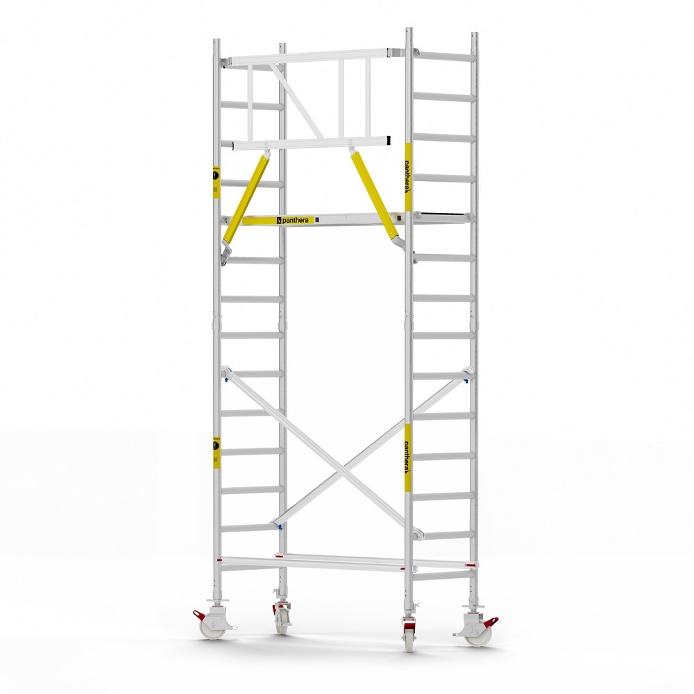 Panthera Basic 75x185 5,2m werkhoogte voorloopleuningen carbon vloer