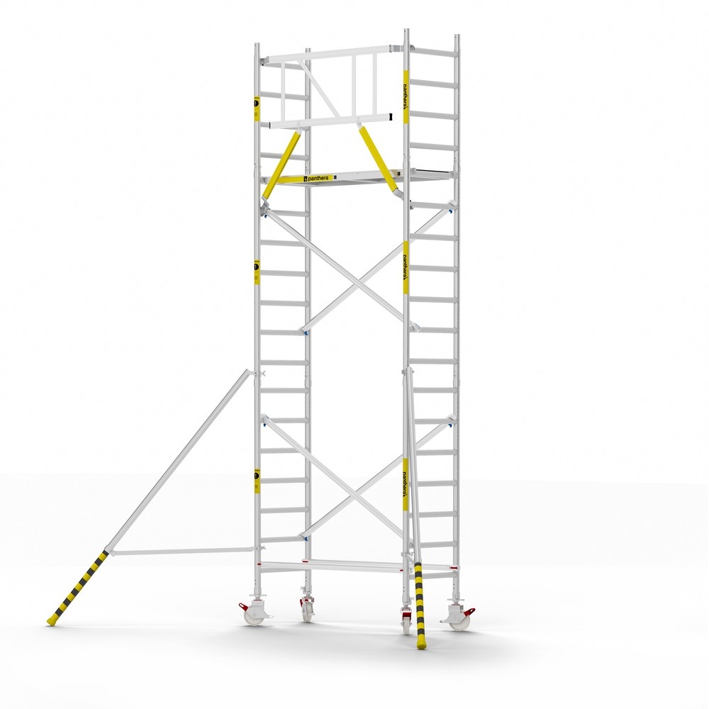 Panthera Basic 75x185 6,2m werkhoogte voorloopleuningen carbon vloer